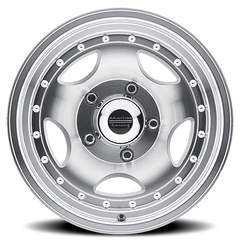 American Racing AR23 SL 15x10 -44 5x127mm 83.06mm Machined Silver Clear Coat