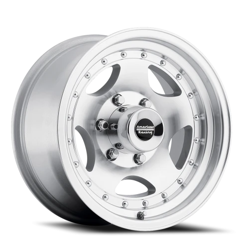 American Racing AR23 SL 15x10 -44 6x139.7mm 108mm Machined Silver Clear Coat