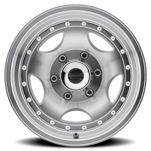 American Racing AR23 SL 15x8 -19 6x139.7mm 108mm Machined Silver Clear Coat