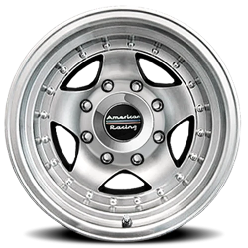 American Racing AR23 SL 16x7 -6 8x165.1mm 130.81mm Machined Silver Clear Coat