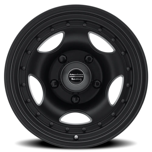 American Racing AR23 BK 15x8 -19 5x139.7mm 108mm Satin Black Clear Coat