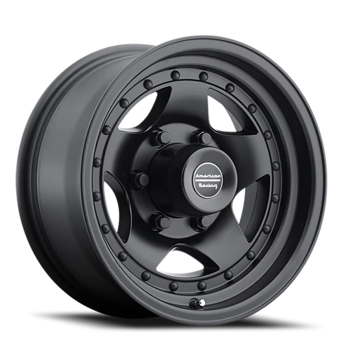American Racing AR23 BK 15x8 -19 6x139.7mm 108mm Satin Black Clear Coat
