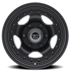 American Racing AR23 BK 15x7 -6 6x139.7mm 108mm Satin Black Clear Coat