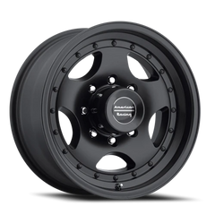 American Racing AR23 BK 16x8 +0 8x165.1mm 130.81mm Satin Black Clear Coat