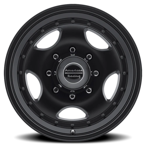 American Racing AR23 BK 16x8 +0 8x170mm 130.81mm Satin Black Clear Coat