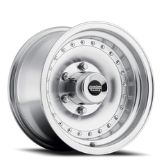 American Racing Outlaw I AR61 14x7 +0 5x114.3mm 83.06mm Machined Silver Clear Coat