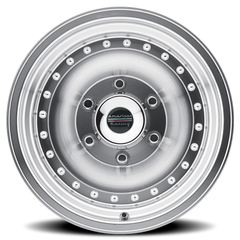 American Racing Outlaw I AR61 15x10 -38 5x127mm 83.06mm Machined Silver Clear Coat