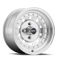 American Racing Outlaw II AR62 SL 14x7 +0 4x114.3mm 75.5mm Machined Silver Clear Coat