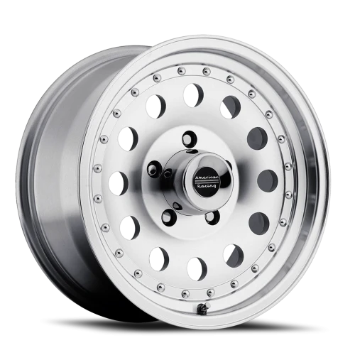 American Racing Outlaw II AR62 SL 15x8 -19 5x114.3mm 83.06mm Machined Silver Clear Coat