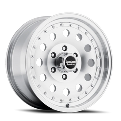 American Racing Outlaw II AR62 SL 17x8 +30 6x139.7mm 78.1mm Machined Silver Clear Coat