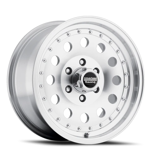 American Racing Outlaw II AR62 SL 17x8 +18 6x139.7mm 108mm Machined Silver Clear Coat