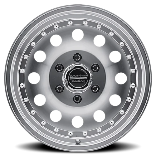 American Racing Outlaw II AR62 SL 17x8 +0 6x135mm Machined Silver Clear Coat