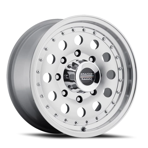 American Racing Outlaw II AR62 SL 16x10 -25 8x165.1mm 130.81mm Machined Silver Clear Coat