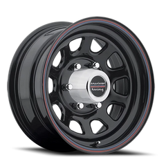 American Racing AR767 16x7 +0 6x139.7mm 108mm Gloss Black Stripes