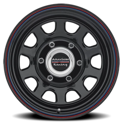 American Racing AR767 15x7 +0 6x139.7mm 108mm Gloss Black Stripes