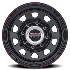 American Racing AR767 16x8 +12 8x165.1mm 130.81mm Gloss Black Stripes