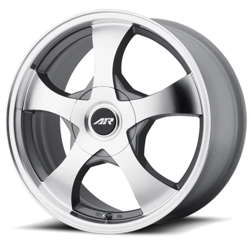 American Racing AR895 SL 14x6 +35 5x100mm 72.6mm Dark Silver Machined Face