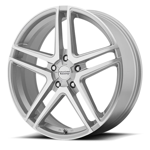 American Racing AR907 SL 17x7.5 +42 5x115mm 72.6mm Silver Machined