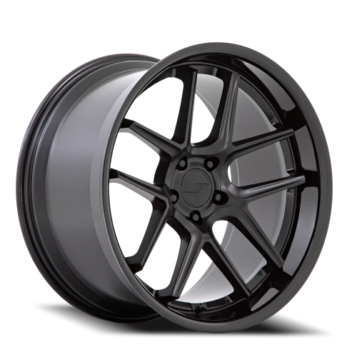 American Racing AR942 MB 20x11 +22 5x115mm 71.5mm Matte Black Gloss Black Lip