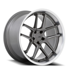 American Racing AR942 MG 20x12 +6 5x115mm 71.5mm Matte Gunmetal Machined Lip