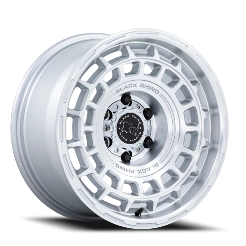 Black Rhino AWOL SD 17x8.5 +25 6x139.7mm 106.1mm Silver Machined Face