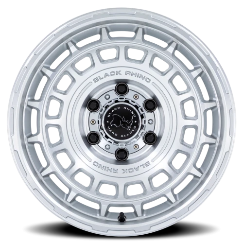Black Rhino AWOL SD 17x8.5 -10 6x139.7mm 106.1mm Silver Machined Face