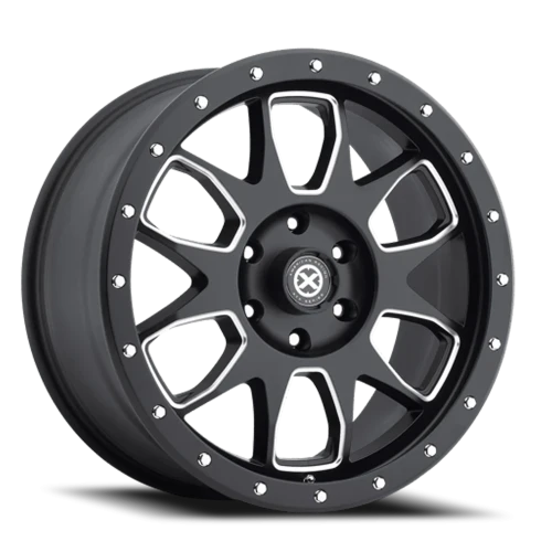 ATX AX196 20x9 +45 6x139.7mm 93.1mm Satin Black Milled Accents
