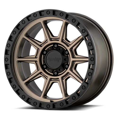ATX AX202 BRZ 17x9 -12 5x127mm 78.1mm Matte Bronze Black Lip