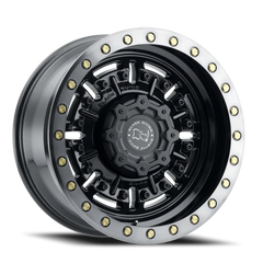 Black Rhino Abrams GB-MDT 17x9.5 -18 5x127mm 71.6mm Gloss Gunblack Machined Dark Tint Lip