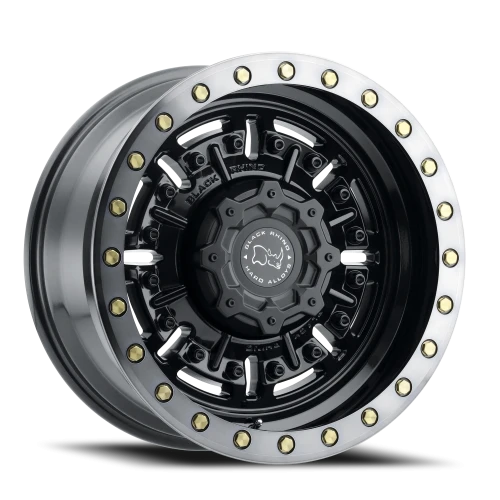 Black Rhino Abrams GB-MDT 20x9.5 -18 8x165.1mm 122.1mm Gloss Gunblack Machined Dark Tint Lip
