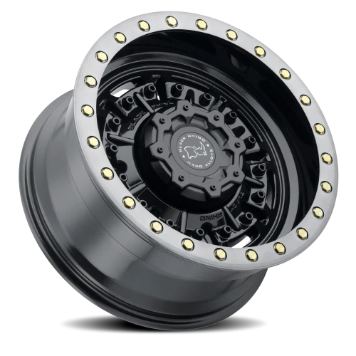 Black Rhino Abrams GB-MDT 20x9.5 +12 6x135mm 87.1mm Gloss Gunblack Machined Dark Tint Lip