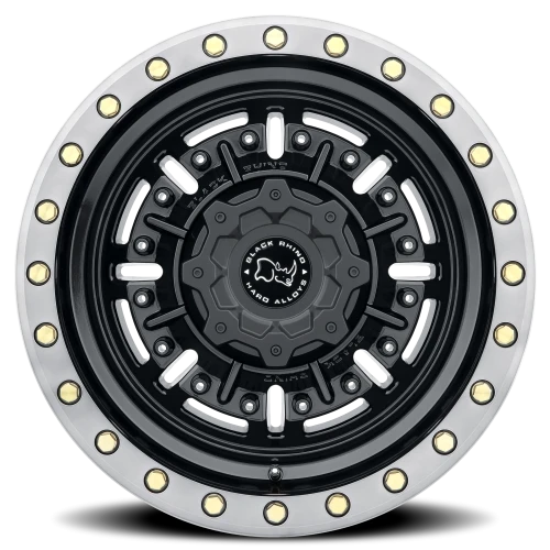 Black Rhino Abrams GB-MDT 20x9.5 -18 8x165.1mm 122.1mm Gloss Gunblack Machined Dark Tint Lip