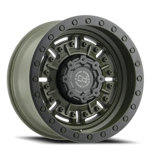 Black Rhino Abrams ODG 20x9.5 +12 6x139.7mm 112.1mm Olive Drab Green