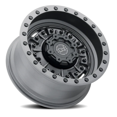 Black Rhino Abrams MG 17x9.5 -18 8x180mm 125.1mm Textured Matte Gunmetal