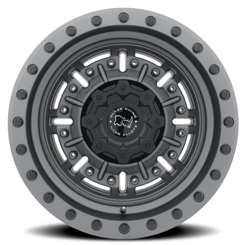 Black Rhino Abrams MG 20x9.5 -18 8x170mm 125.1mm Textured Matte Gunmetal