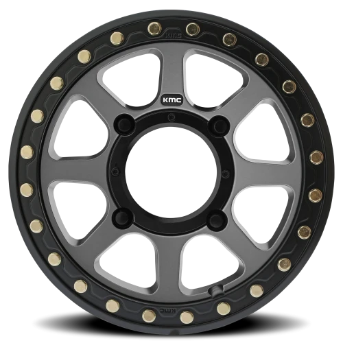 KMC Addict 2 Beadlock UTV KS234 SG 15x6 +38 4x137mm 112.1mm Satin Gray