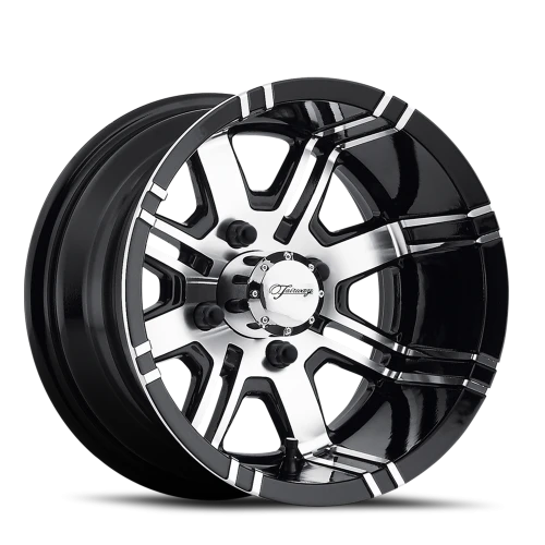 Fairway Alloys Aggressor 12x7 -40 4x101.6mm 70.7mm Gloss Black Machined