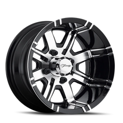 Fairway Alloys Aggressor 12x7 -40 4x101.6mm 70.7mm Gloss Black Machined
