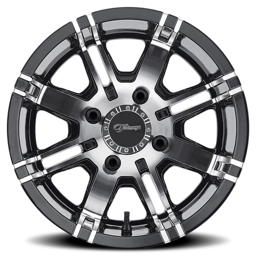 Fairway Alloys Aggressor 12x7 -40 4x101.6mm 70.7mm Gloss Black Machined
