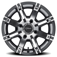 Fairway Alloys Aggressor 12x7 -40 4x101.6mm 70.7mm Gloss Black Machined