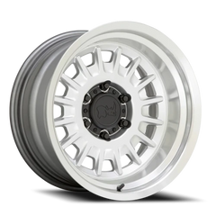 Black Rhino Aliso SL 18x9 +12 5x150mm 110.1mm Gloss Silver Mirror Cut Face-Mirror Cut Lip