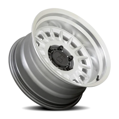 Black Rhino Aliso SL 18x9 +12 5x150mm 110.1mm Gloss Silver Mirror Cut Face-Mirror Cut Lip
