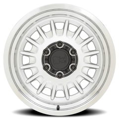 Black Rhino Aliso SL 18x9 +12 5x150mm 110.1mm Gloss Silver Mirror Cut Face-Mirror Cut Lip