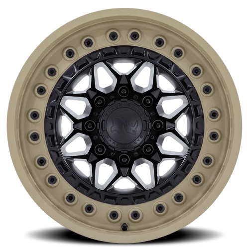 Black Rhino Alpha MBSL 17x9 +0 5x127mm 71.5mm Matte Black Sand Lip