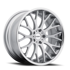 TSW Amaroo SL 19x10.5 +27 5x114.3mm 72mm Silver Brushed Face-Chrome Lip