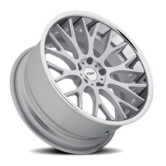 TSW Amaroo SL 19x10.5 +27 5x114.3mm 72mm Silver Brushed Face-Chrome Lip