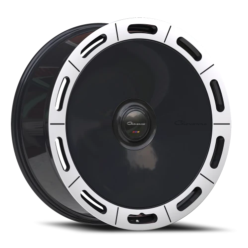 Giovanna Amur-X MB 22x9 +27 5x112mm 73.1mm Gloss Black Machined Lip