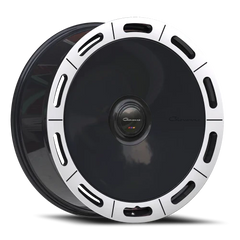 24" Giovanna Amur-X Gloss Black Machined Lip Wheel & Tire Package | 305/35R24 Lexani LX-Thirty Tires | Fits Escalade Tahoe Yukon Silverado Sierra