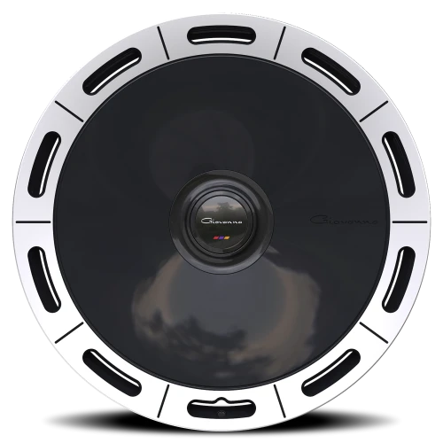 Giovanna Amur-X MB 24x10 +10 6x139.7mm 108mm Gloss Black Machined Lip