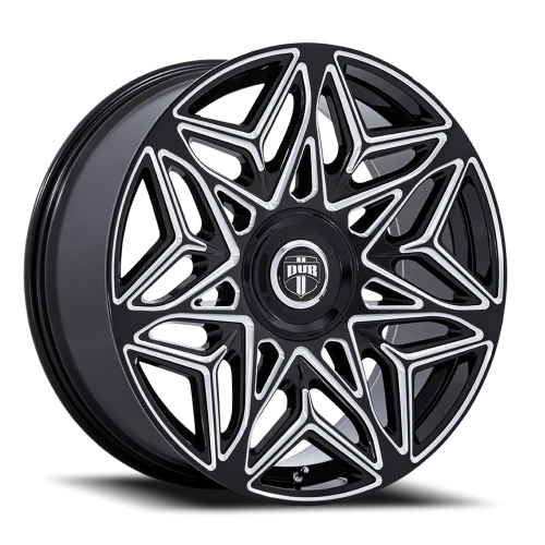 DUB Anomaly DC274B 22x9 +15 5x115mm 74.1mm Gloss Black Milled